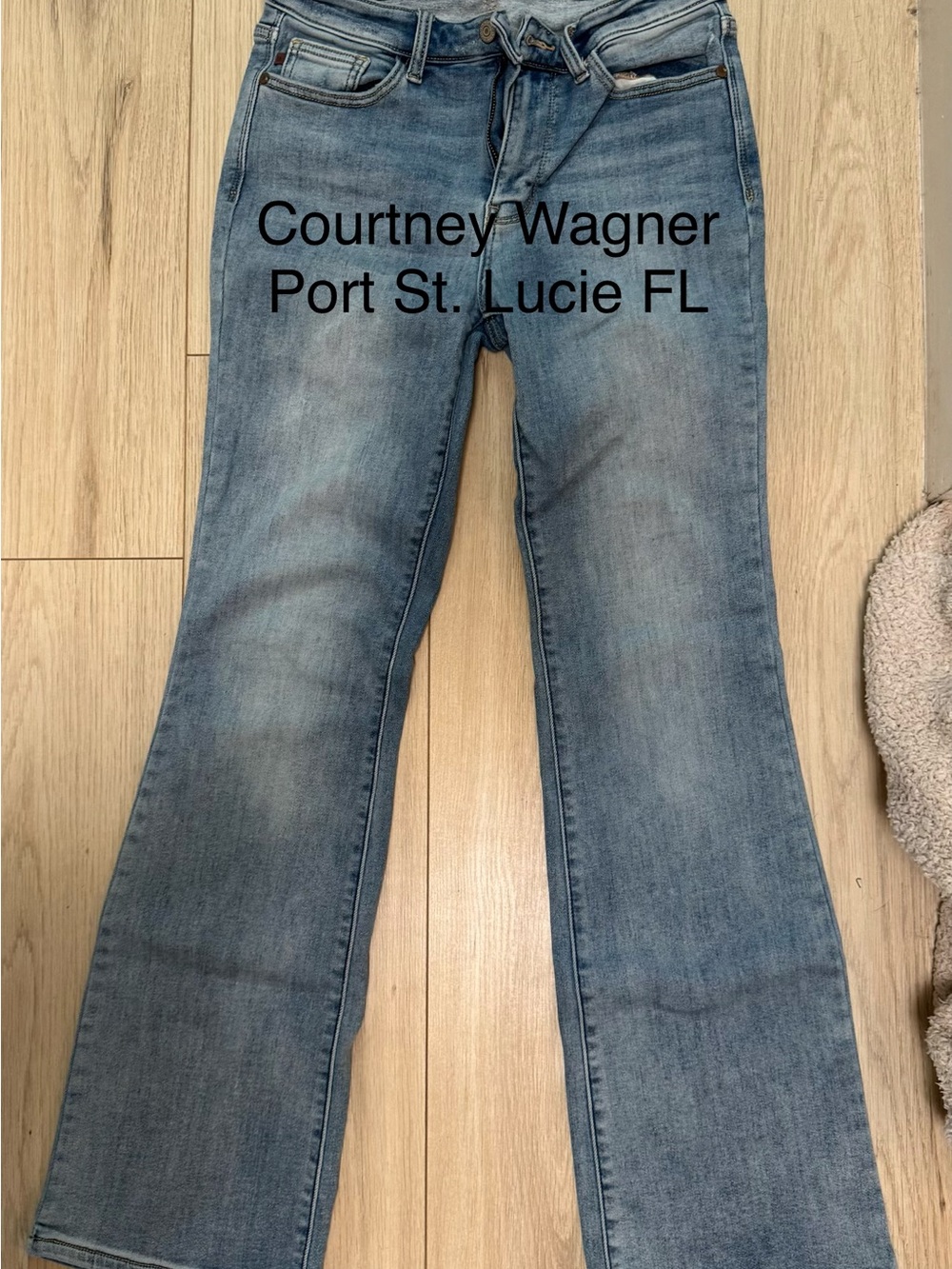Judy Blue Light Blue Straight Leg Jeans Size 7/28-